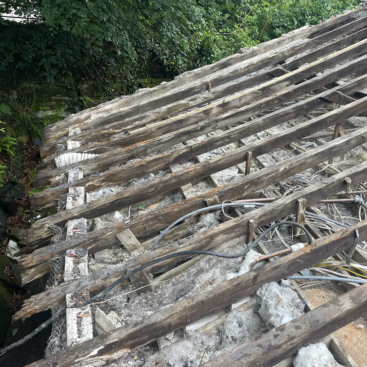 Renewed Rotten tiled roof